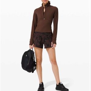 Lululemon 1|2 Zip Always Alert Brown Crop Size 2